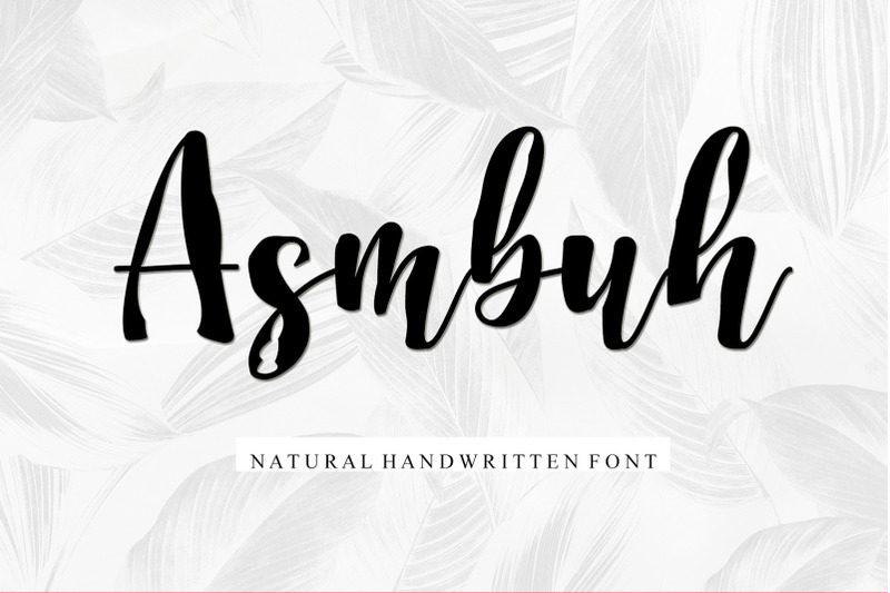 asmbuh-handwritten-font