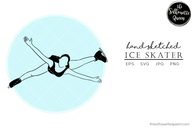 hand-drawn-female-ice-skater-vector-sketch