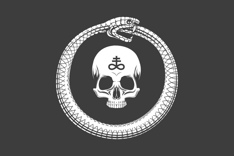 ouroboros-snake-and-skull-esoteric-black-and-white-emblem