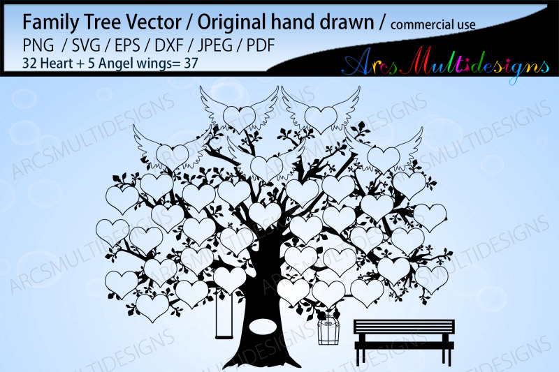 32-hearts-with-5-angel-wings-family-tree