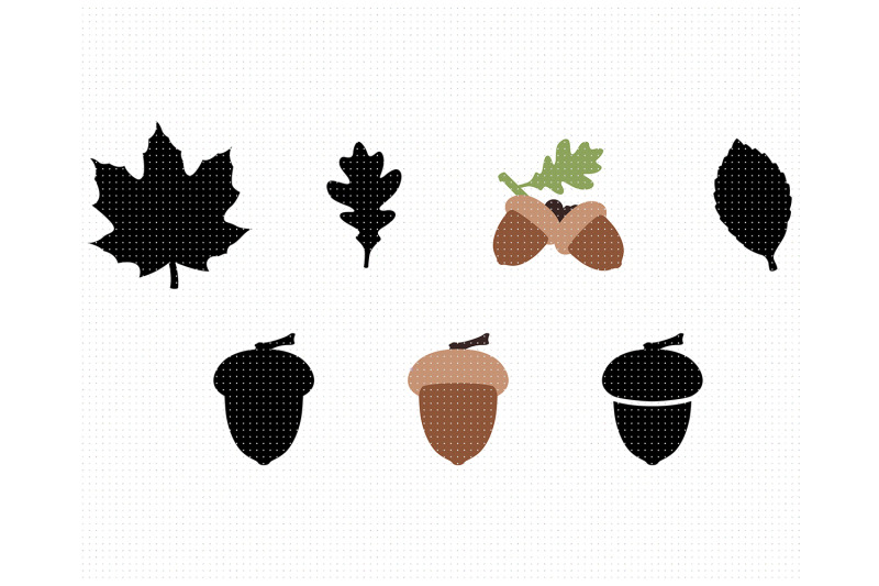 acorn-maple-and-autumn-leaves-svg