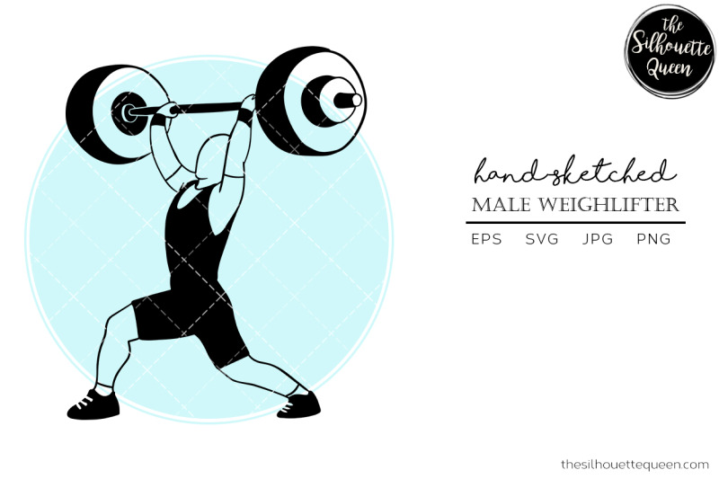 hand-drawn-male-weightlifter-vector-sketch