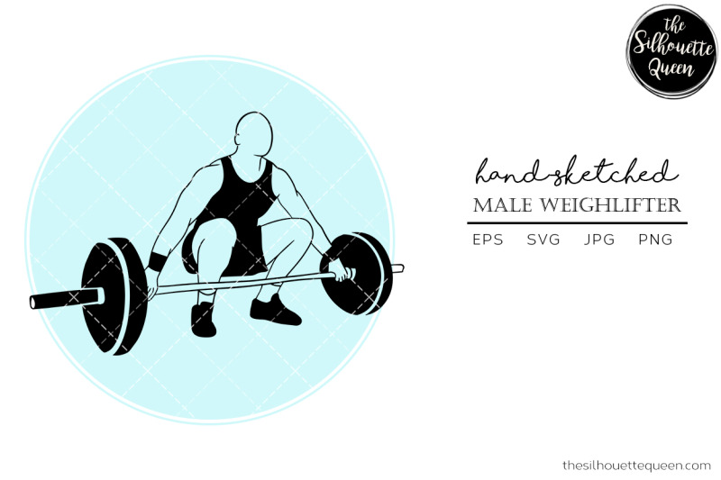 hand-drawn-male-weightlifter-vector-sketch