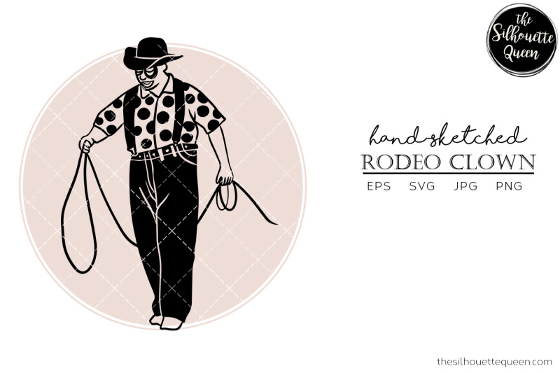 hand-drawn-rodeo-clown-vector-sketch