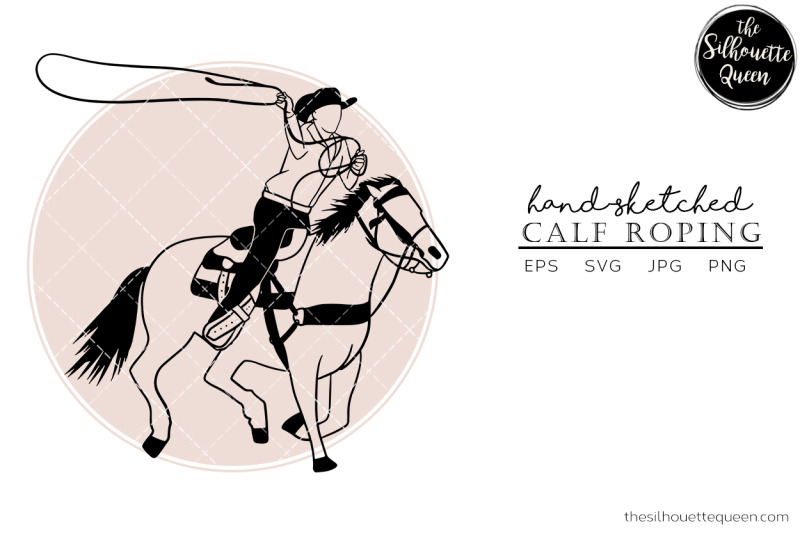 hand-drawn-calf-roping-vector-sketch