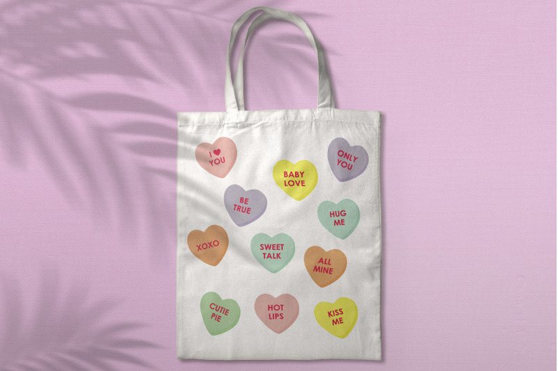 valentine-heart-candy-colored-hearts-love-words