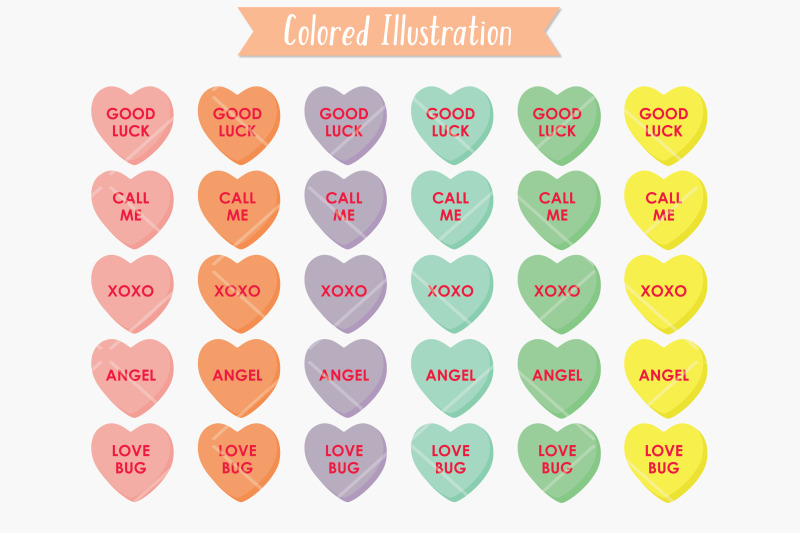 valentine-heart-candy-colored-hearts-love-words