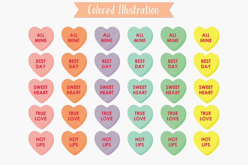 valentine-heart-candy-colored-hearts-love-words