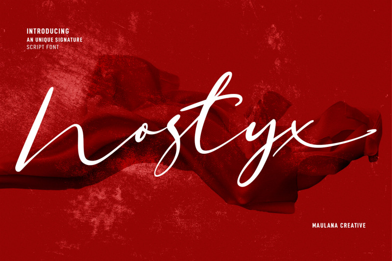 nostyx-unique-signature-script-font
