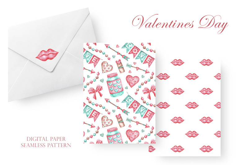 valentine-039-s-day-seamless-pattern-love-heart-kiss-cupid-039-s-arrow