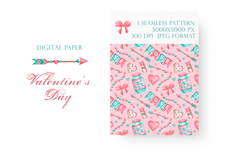 valentine-039-s-day-seamless-pattern-love-heart-cupid-039-s-arrow-bow