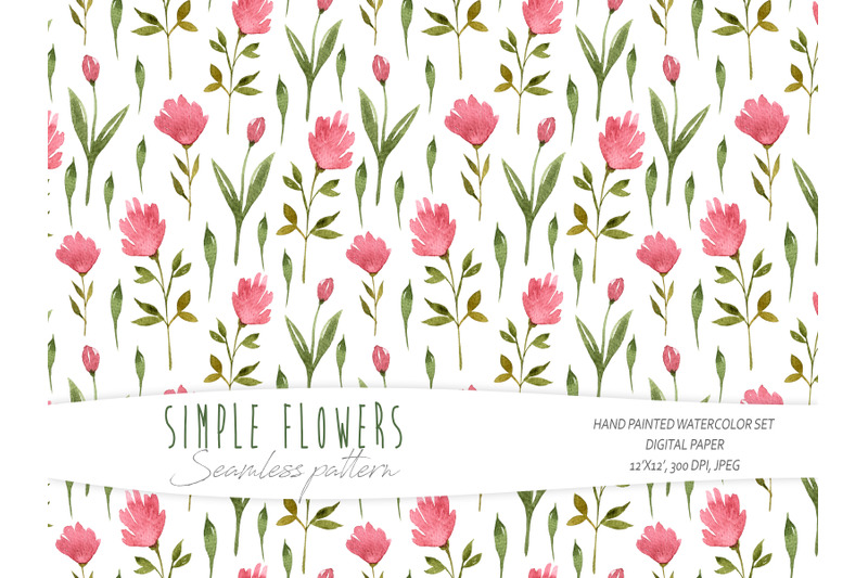 watercolor-floral-seamless-patterns-digital-paper