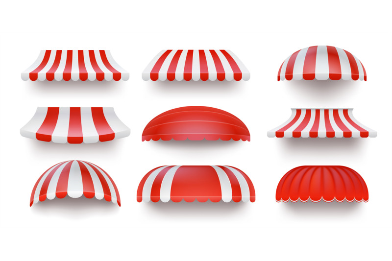 realistic-striped-store-sunshade-awning-shop-canopy-red-and-white-ma