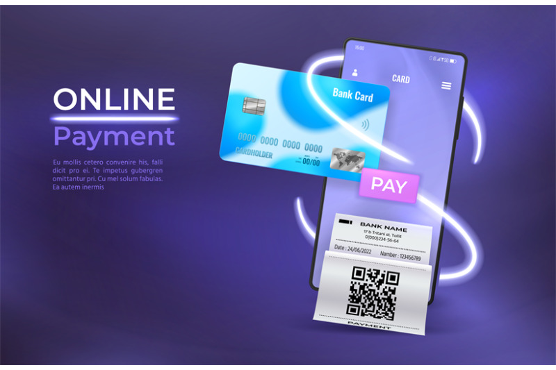 online-payment-poster-with-mobile-phone-credit-card-and-bill-smartph