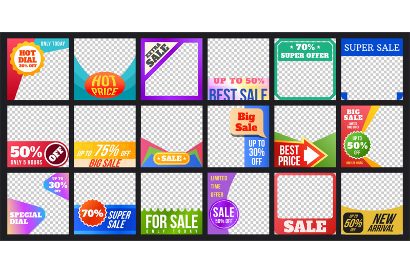 social-media-sale-post-template-with-discount-stickers-product-promot