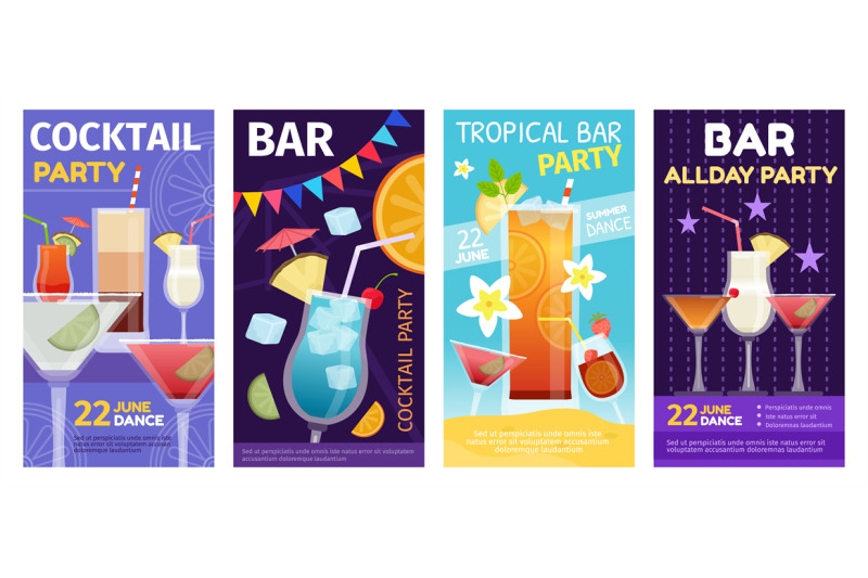 cocktail-summer-party-and-tropical-bar-posters-with-drinks-glasses-al