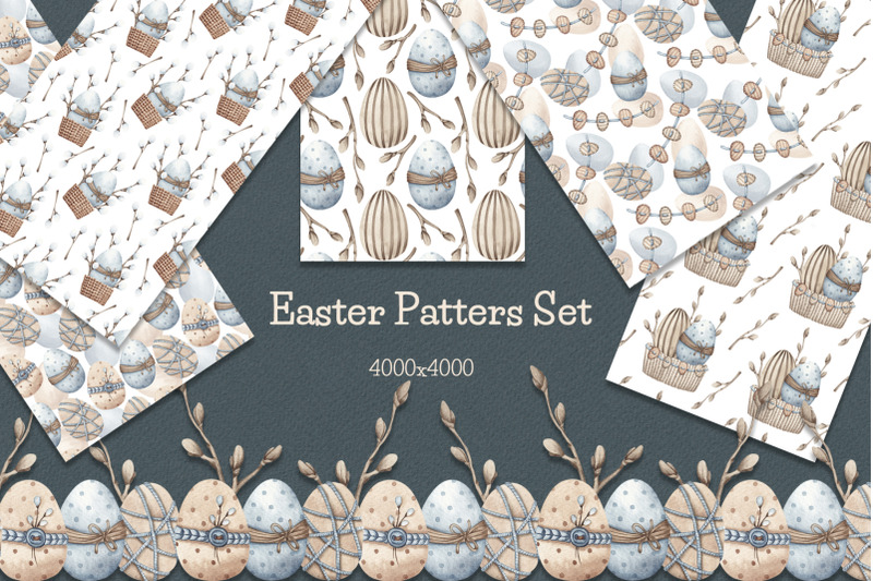 easter-patterns-set