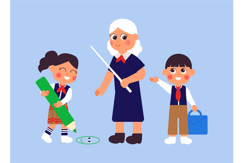 cartoon-students-and-teacher-happy-preschool-girl-and-boy-in-school-u