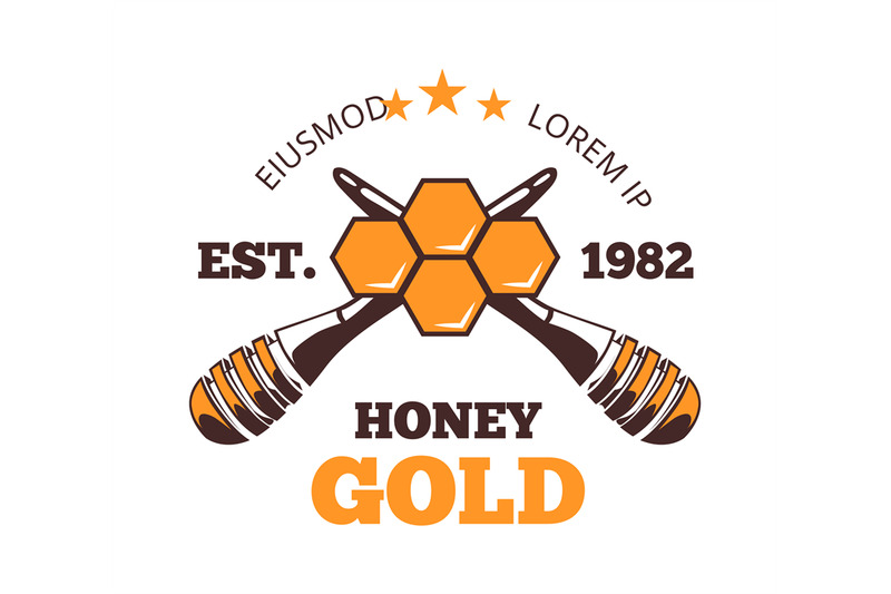 honeycomb-vector-emblem-honey-harvest-autumn-agriculture-retro-logo