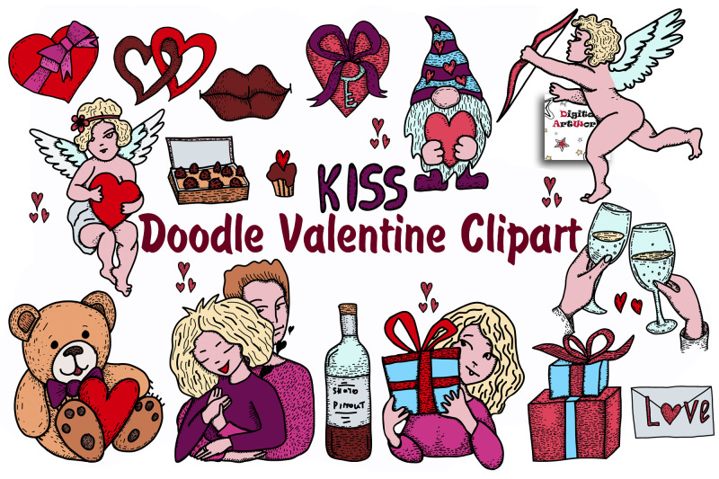 valentine-039-s-doodles-clipart