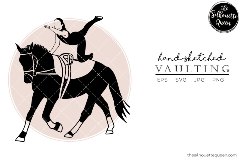 hand-drawn-horse-sports-vaulting-vector-sketch