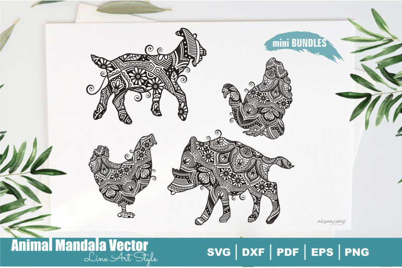 mini-bundles-animal-mandala-vector-line-art-style-2