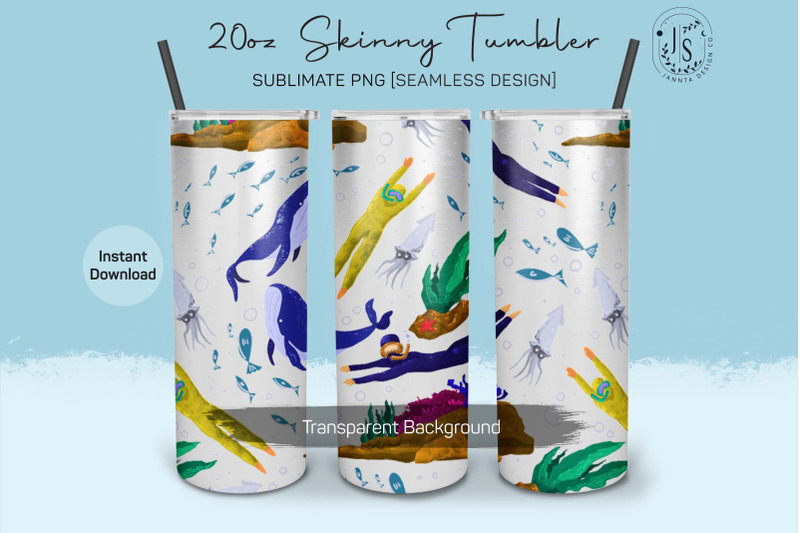 snorkeling-undersea-20oz-tumbler-sublimation-wrap