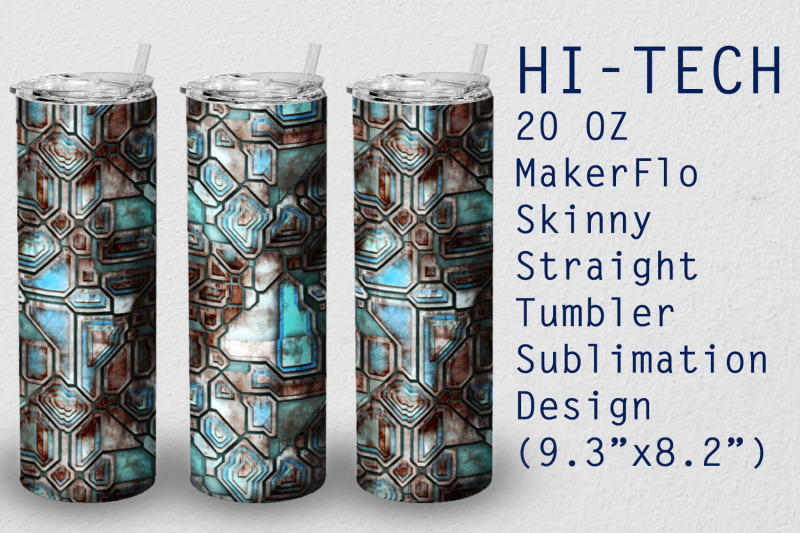 tumbler-straight-20-oz-sublimation-hi-tech-wrap-design