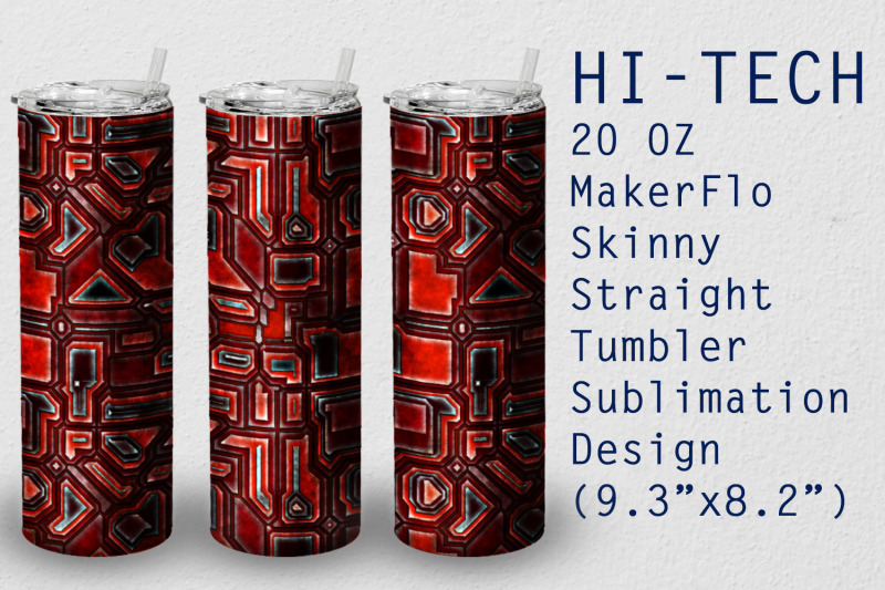 tumbler-straight-20-oz-sublimation-hi-tech-wrap-design