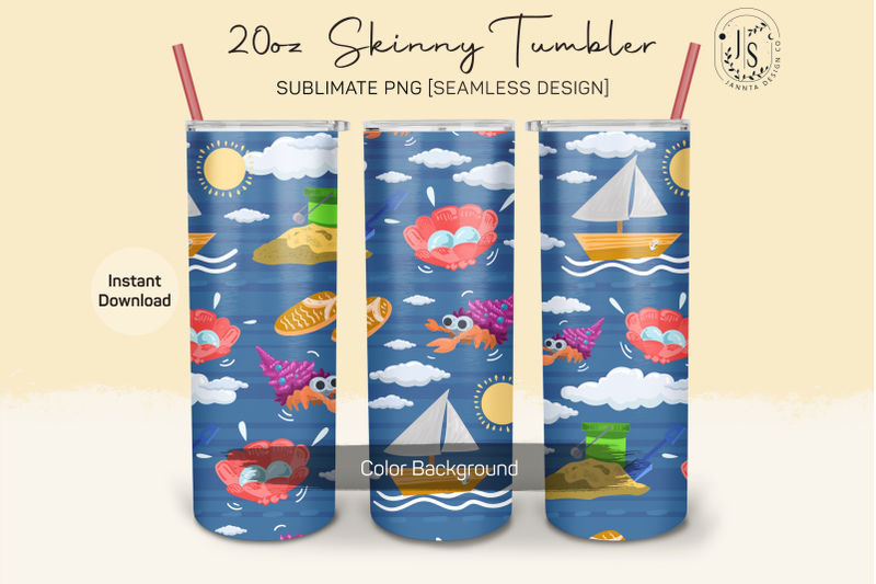 summer-beach-20oz-tumbler-sublimation-wrap