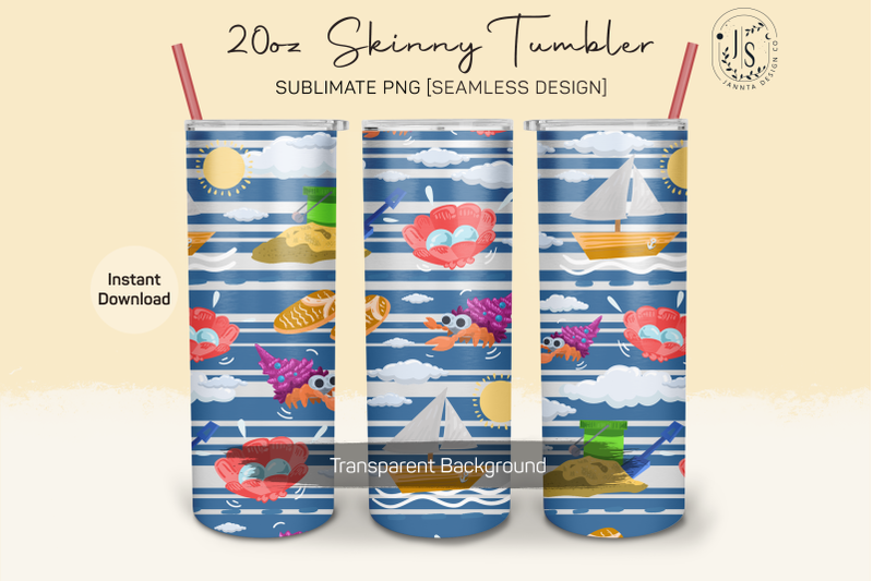 summer-beach-20oz-tumbler-sublimation-wrap