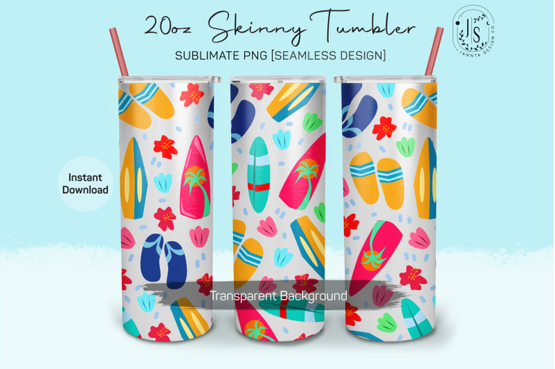 fresh-beach-20oz-tumbler-sublimation-wrap