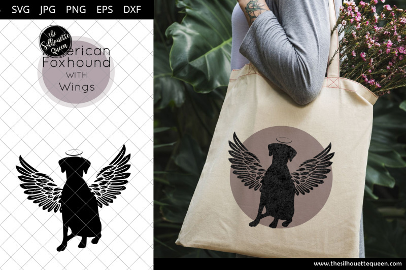 american-foxhound-6-with-wings-svg-pet-memorial-rip-angel-in-loving-memory-animal-lover-vector-for-cricut-silhouette-studio-scan-and-cut-files