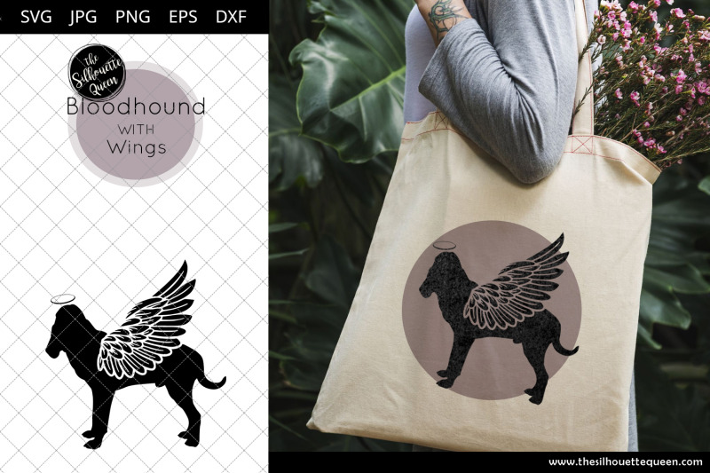 bloodhound-3-with-wings-svg-pet-memorial-rip-angel