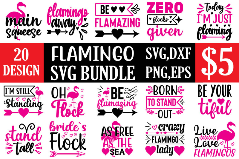 flamingo-svg-bundle