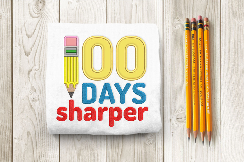 school-100-days-sharper-applique-embroidery