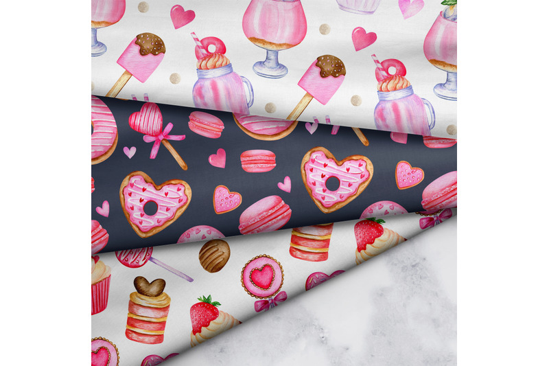 valentine-039-s-day-sweets-watercolor-digital-paper-love-seamless-pattern