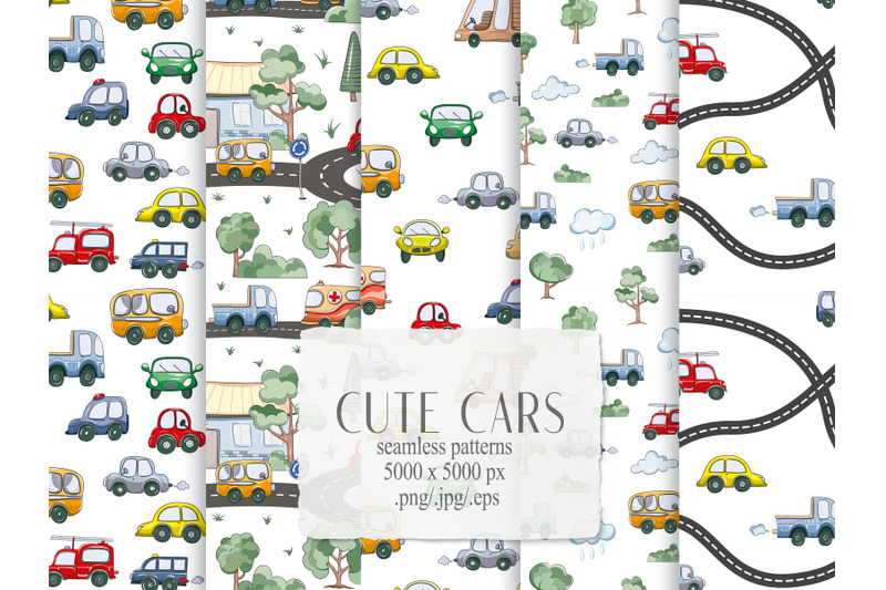 cute-cars-seamless-patterns-digital-paper-5-png-eps-jpeg