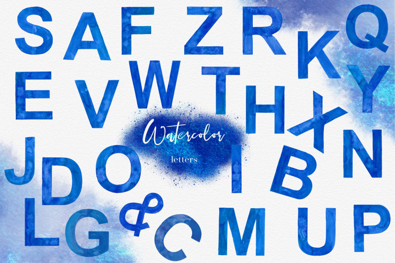 watercolor-blue-alphabet