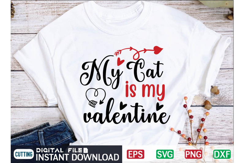 my-cat-is-my-valentine-svg