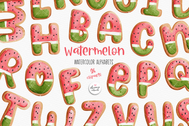 watermelon-cookies-alphabets-watermelon-fonts