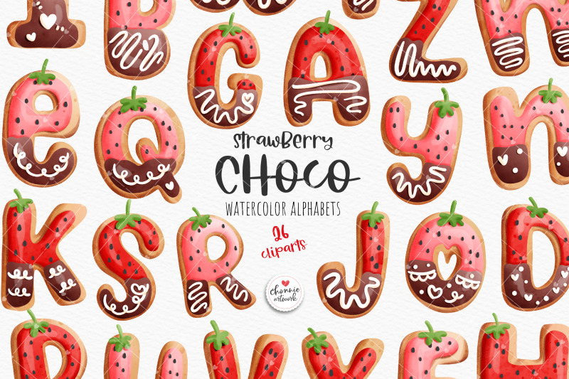 strawberry-chocolate-alphabet-strawberry-alphabet