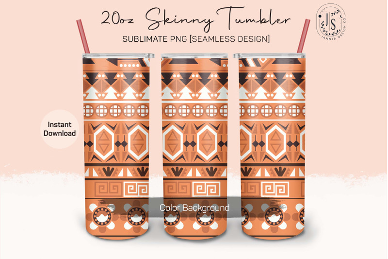 aztec-pattern-20oz-tumbler-sublimation-wrap