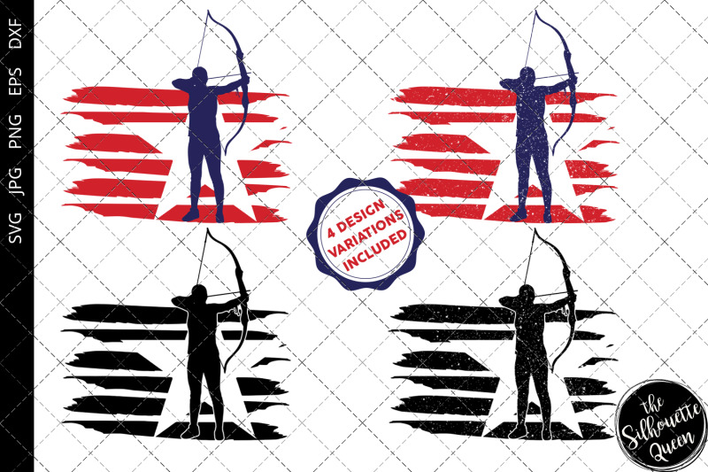 archery-women-flag-svg-archer-svg-american-flag