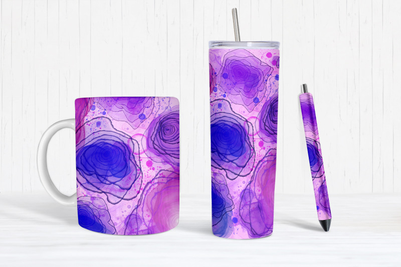 floral-ink-sublimation-tumbler-sublimation-design-bundle