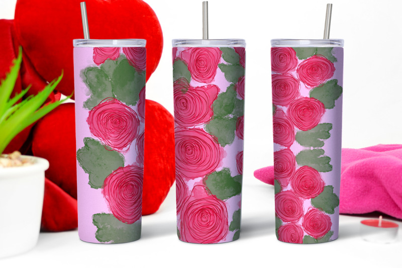 floral-ink-sublimation-tumbler-sublimation-design-bundle