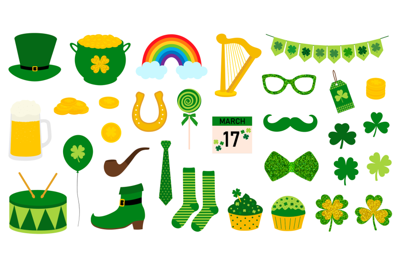 st-patricks-day-bundle-st-patricks-day-clipart-svg