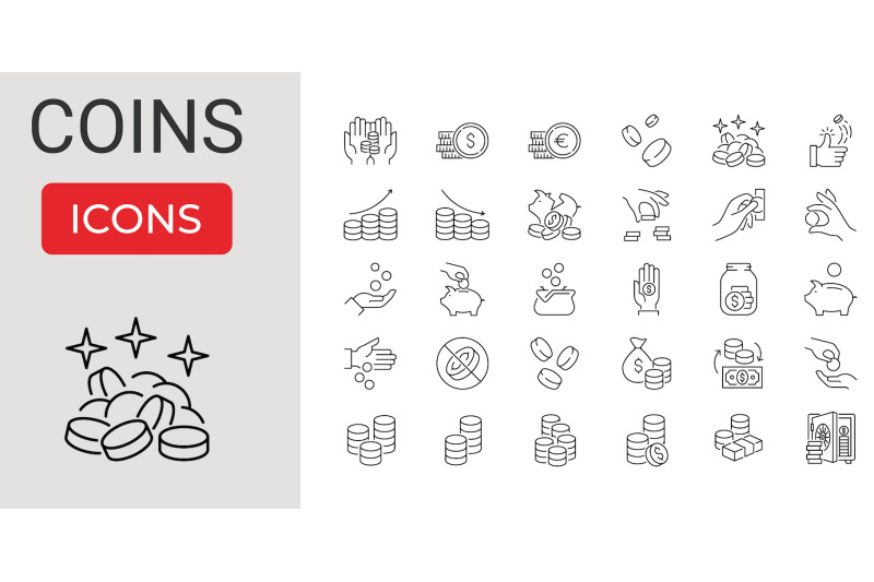coins-related-vector-line-icons