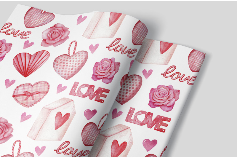 valentine-039-s-day-decorations-watercolor-digital-paper-love-pattern