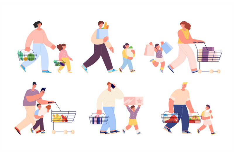 shopping-family-isolated-people-buy-food-shop-or-market-customers-p